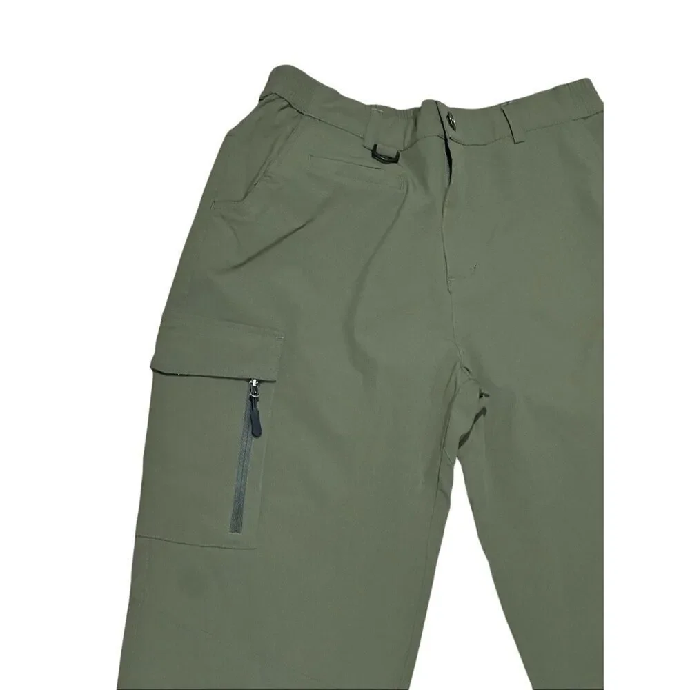 Gradual olive green M outdoor hiking pants nylon